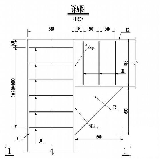 温福铁路特大桥墩承台钢板桩围堰内支撑结构CAD图纸 - 2