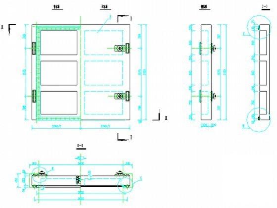 闸门门页总图纸及门页结构图纸（节点详图纸） - 1