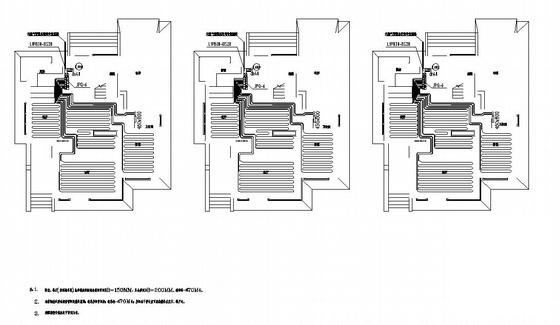 上3层别墅地暖图（6页CAD图纸） - 2
