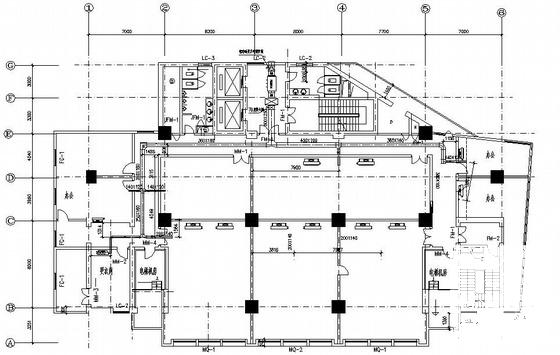 大厦制冷机房图（8页CAD图纸） - 1