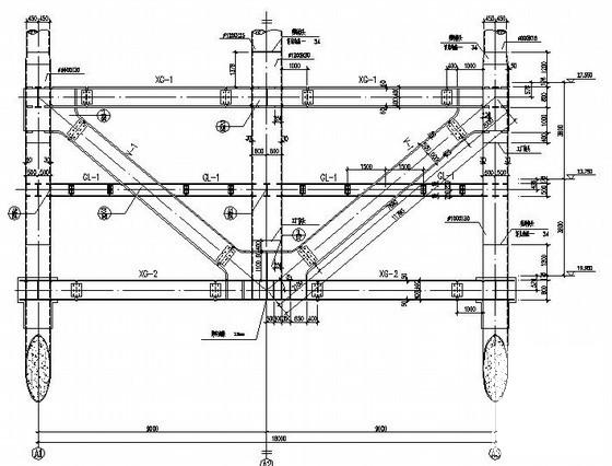 转换钢桁架节点构造CAD详图纸 - 1