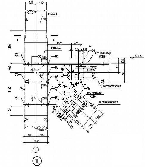 转换钢桁架节点构造CAD详图纸 - 3