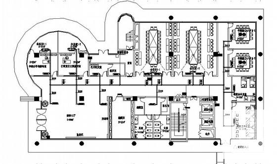 8层办公楼空调平面CAD图纸 - 1