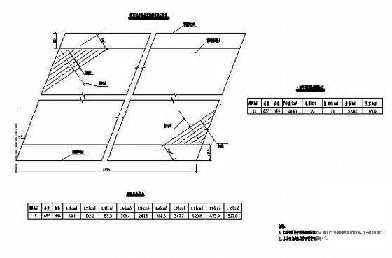 L-13m钢筋混凝土斜交空心桥板全套CAD图纸 - 1