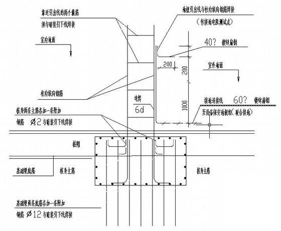 防雷装置电气施工CAD图纸 - 1
