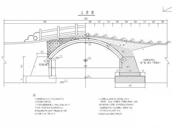 1-8.0m钢筋混凝土板拱桥CAD施工图纸（9张） - 1