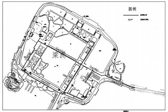 湖五洲给水排水规划CAD图纸 - 4