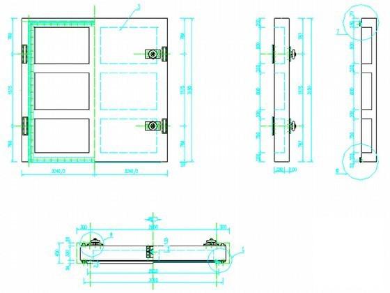 小型防洪闸门金属结构设计节点详图纸 - 1