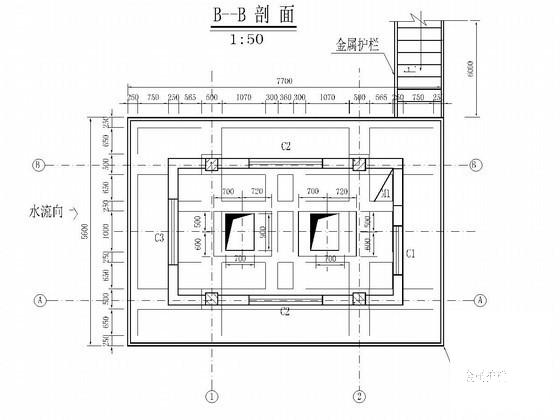 输水隧洞竖井结构设计大样CAD图纸 - 2