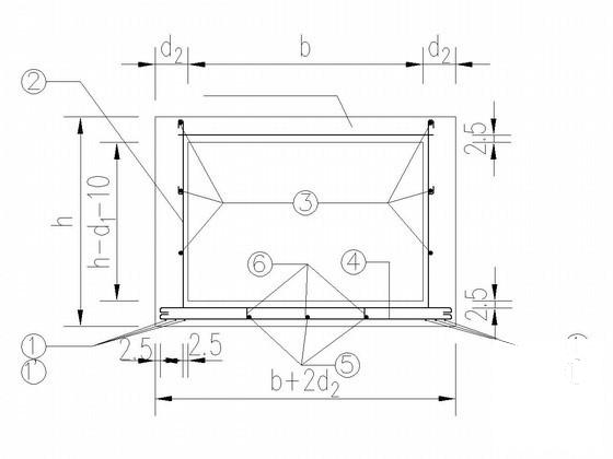 矩形渡槽结构设计CAD详图纸 - 2