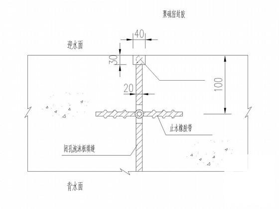 钢管式渡槽典型结构设计及止水细部CAD详图纸 - 3