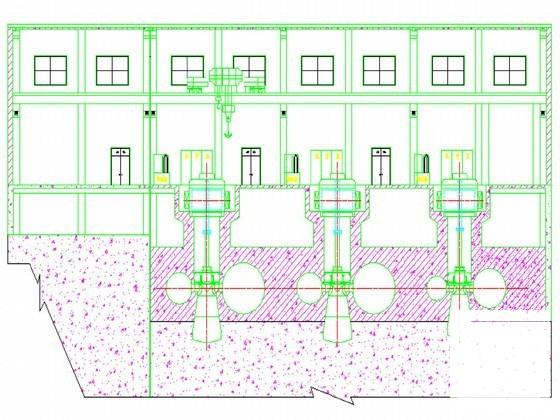 水电站厂房结构设计节点详图纸 - 1