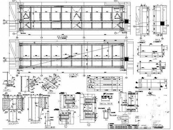 钢结构连廊结构设计CAD施工图纸，共2张 - 2