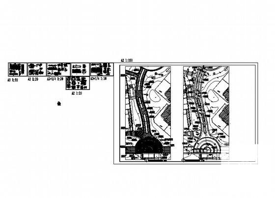 私家花园局部区域园建CAD施工图纸(dwg) - 4