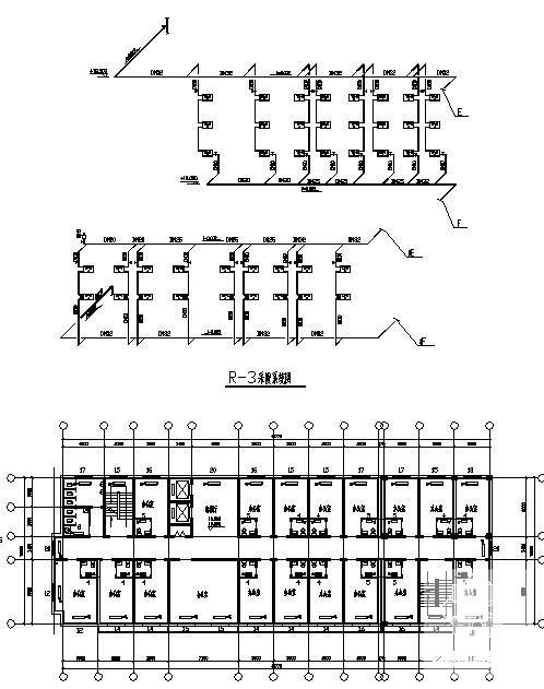 5层办公楼采暖图（8页CAD图纸）(dwg) - 2