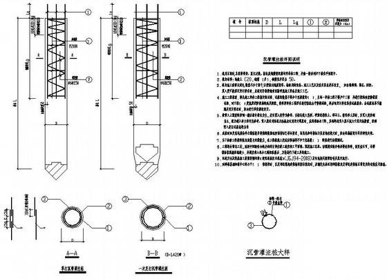 桩基础节点详图纸cad - 3