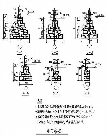 条形基础节点详图纸cad - 3