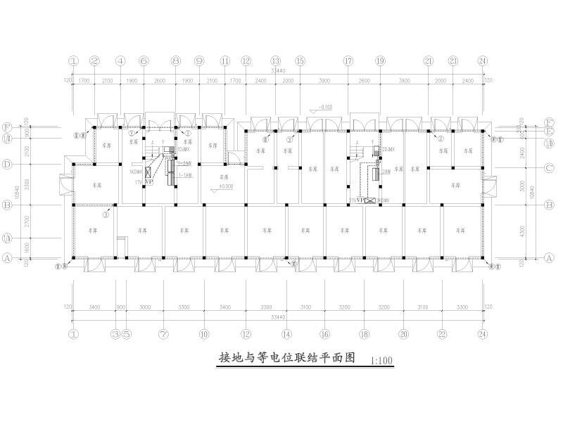 接地与等电位联结平面图