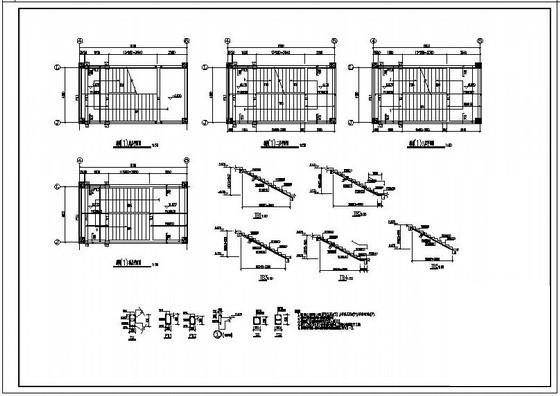 框剪商场楼梯节点构造CAD详图纸.dwg - 1