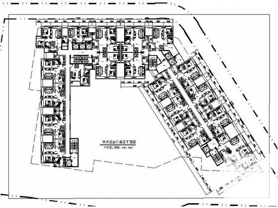 小高层连塔户型组合平面图纸.dwg - 1