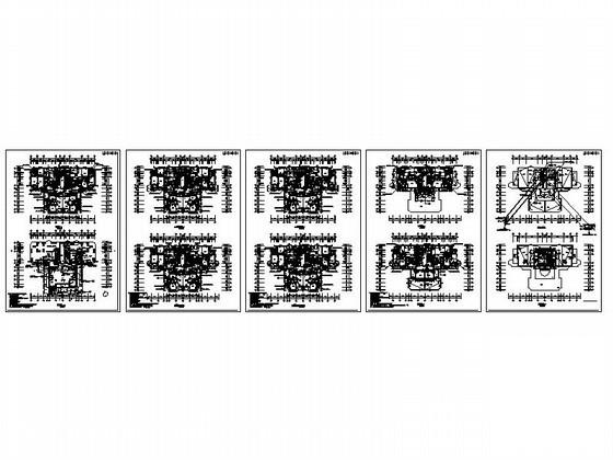 经典一梯四户型平面图纸（总建筑面积517平方米）.dwg - 2