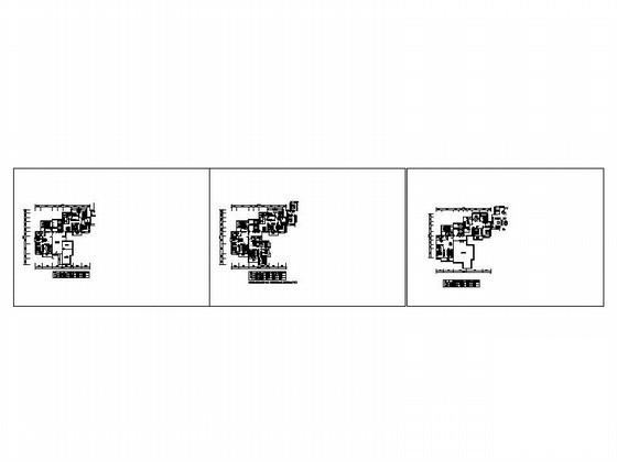 小高层住宅楼转角一梯三户型平面图纸（99、105、128平方米）.dwg - 3