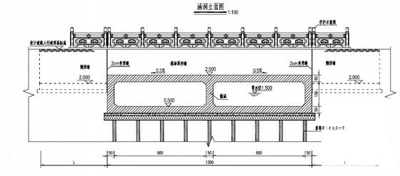 双孔箱涵施工图纸（青石栏杆）. - 2