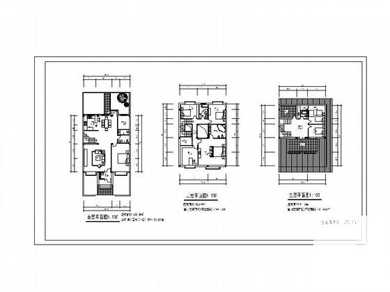3层别墅平面户型设计图纸.dwg - 4