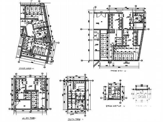 核心筒结构外企办公楼卫生间CAD详图纸.dwg - 1