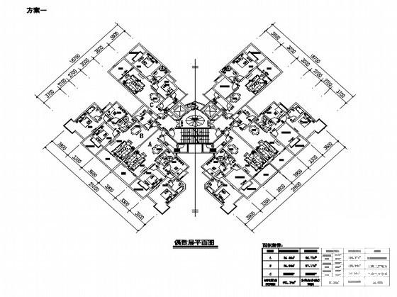 塔式户型设计CAD图纸集.dwg - 1