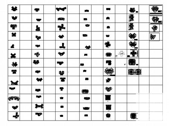 塔式户型设计CAD图纸集.dwg - 3