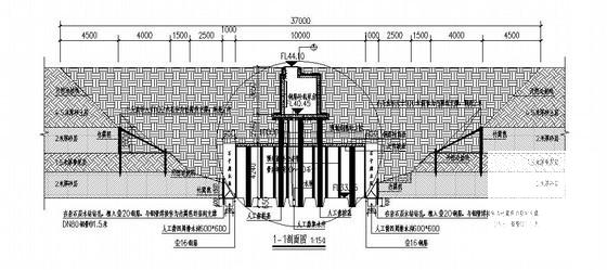 大口井改造结构CAD详施工图纸(边坡支护图).dwg - 1