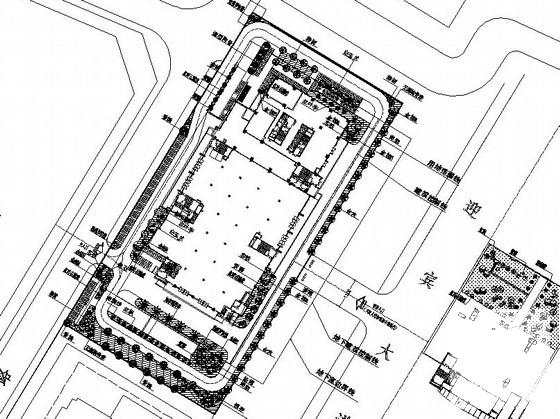 办公大厦景观绿化种植CAD施工图纸.dwg - 1