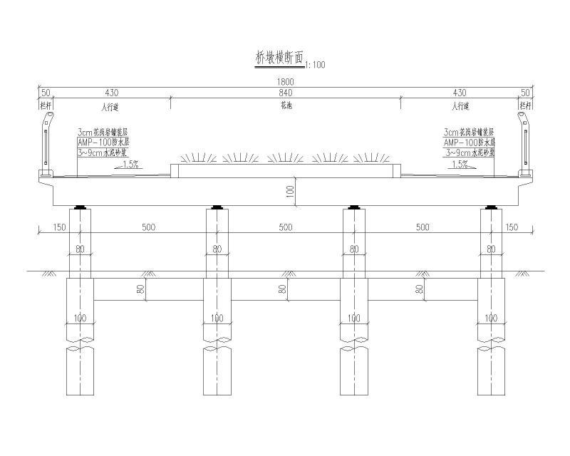 桥墩横断面图
