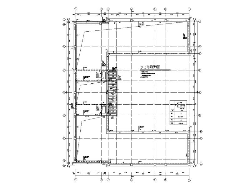 24.670层梁配筋图