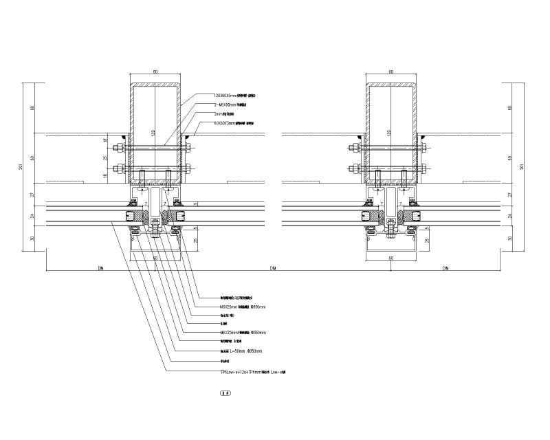 玻璃幕墙节点详图