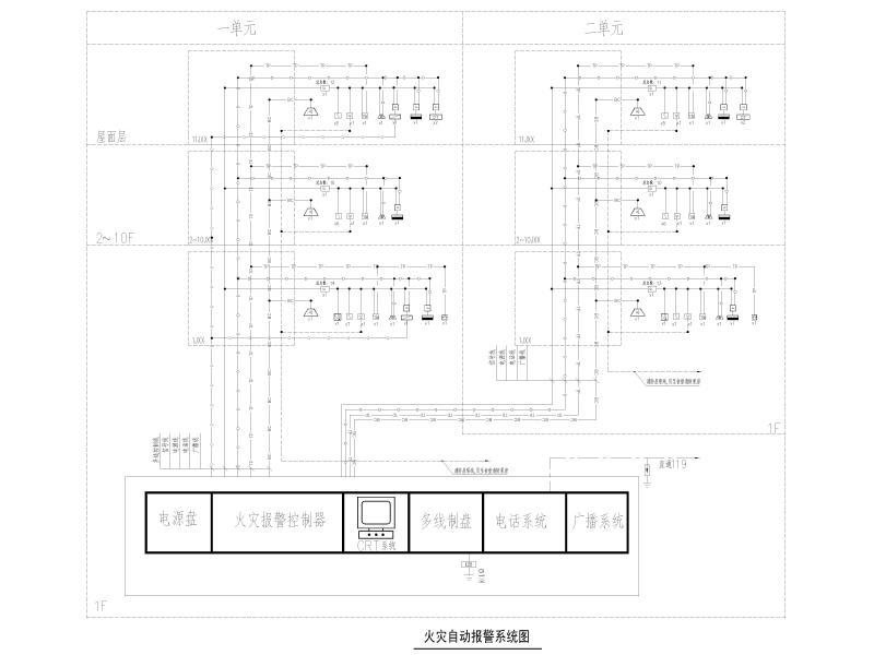 火灾自动报警系统图