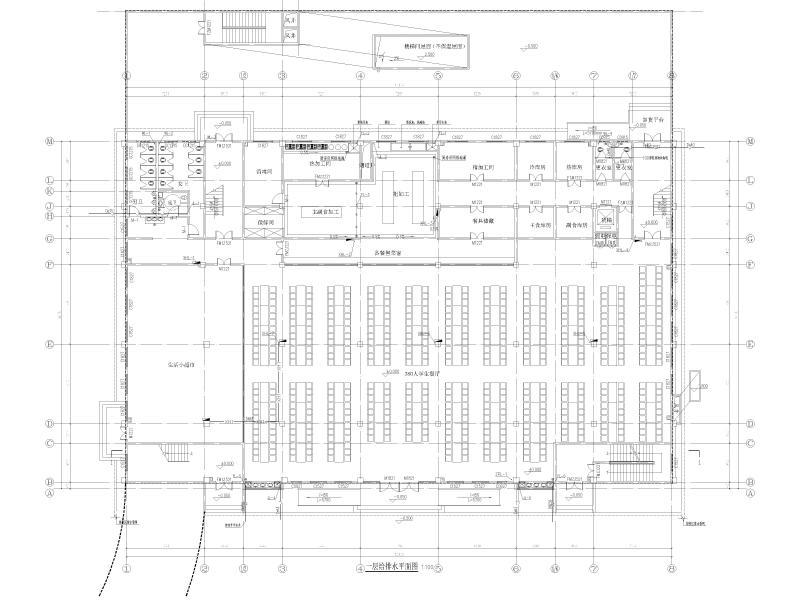 一层给排水平面图