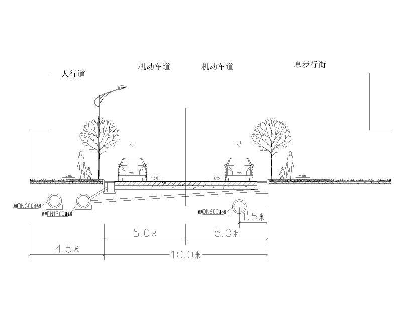 道路标准横断面