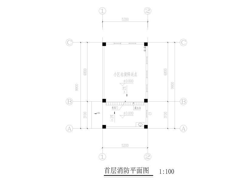 首层消防平面图