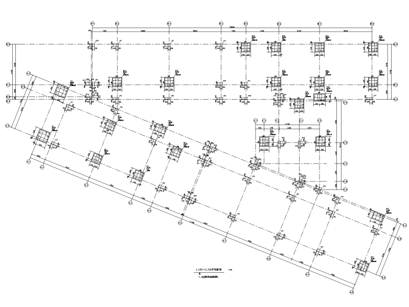 4.450~12.250柱平法施工图