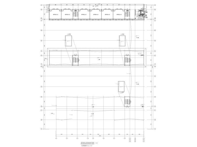屋顶通风及防排烟平面图