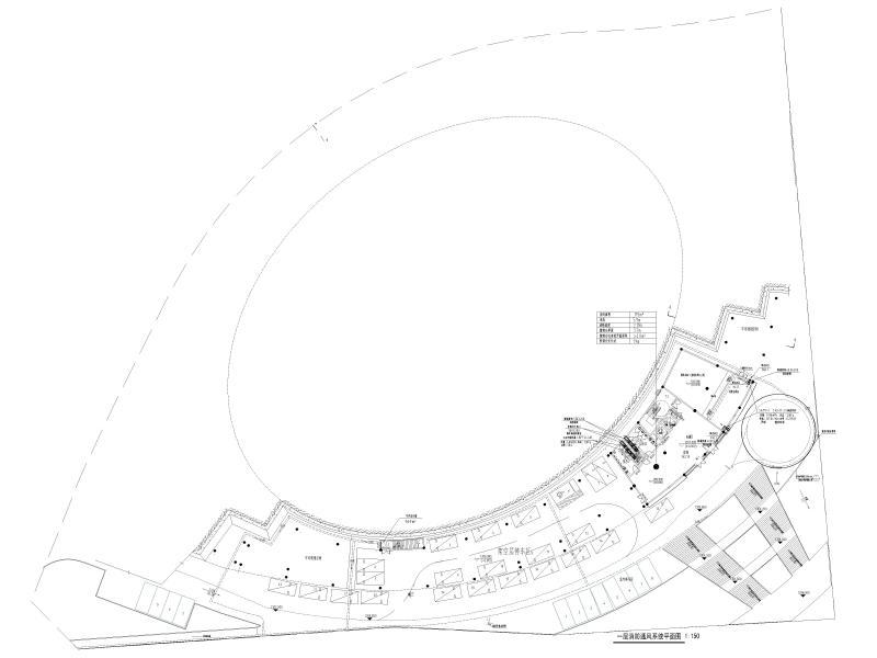 一层消防通风系统平面图
