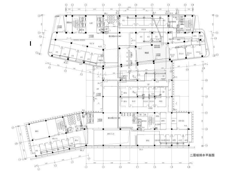 二层给排水平面图