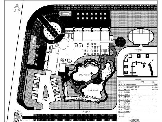 会所景观施工图纸集cad平面图及系统图 - 5
