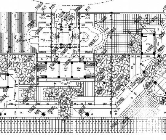 温泉景观设计施工图纸cad - 3