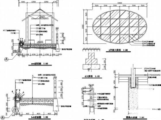 旅游风景区休憩停车空间园林景观工程施工图纸cad平面图及布置图 - 2