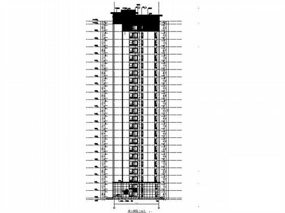 现代板式高层住宅楼建筑施工图纸（知名设计院）,平面图,节点详图,剖面图 - 5