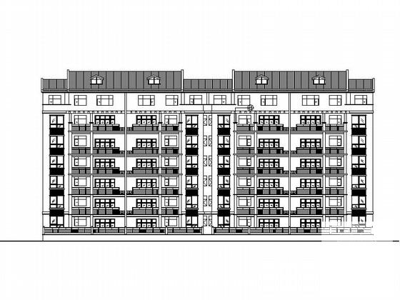 7层复式洋房住宅建筑施工图纸cad平面图及节点详图,剖面图 - 1