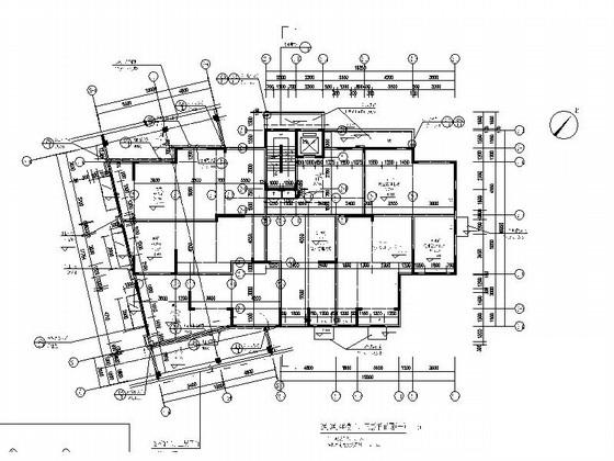 现代高层塔式住宅带底商建筑施工图纸cad平面图及节点详图,剖面图 - 3